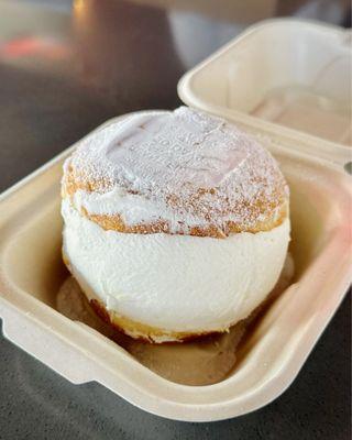 Milk cream donut