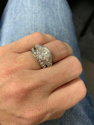 Diamond wedding ring from Hollie Winter