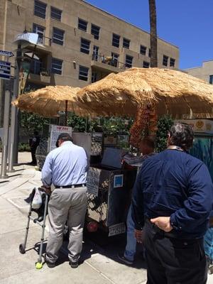 The Dog street cart, best hotdogs.