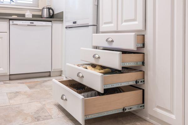 side-mount drawers