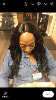 Sew in with closure installs