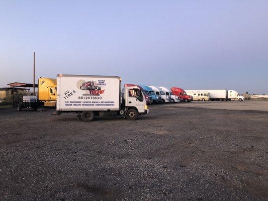 Av tires offer mobile service for semi trucks