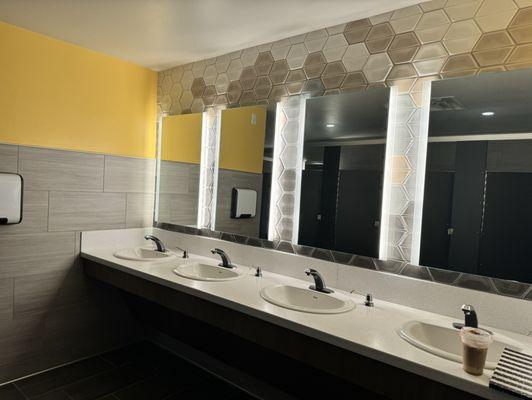 Clean and spacious bathrooms