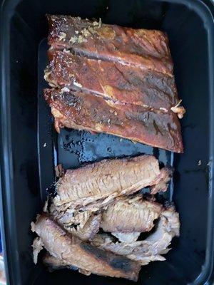 Brisket and ribs