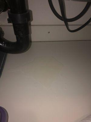 Water leaking under sink