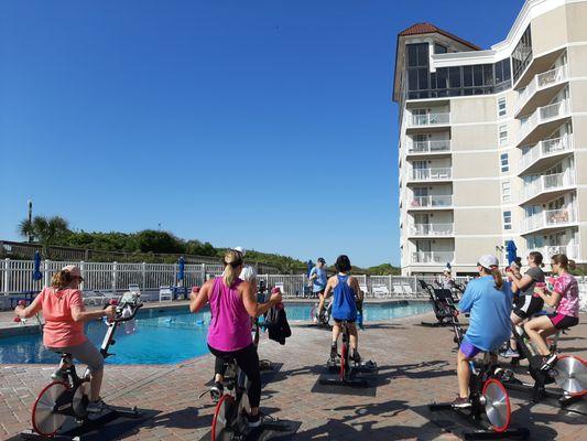 Spin by the pool!