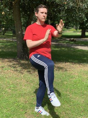 One leg training in Qing Chun Kung Fu