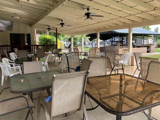 Patio dining/bar area