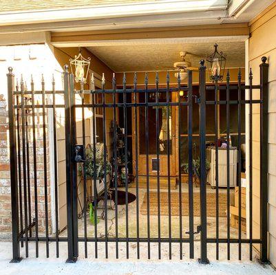 Lovely iron fence and gate