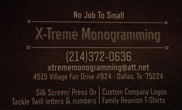 X-Treme Monogramming