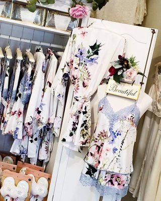 Floral robes and coordinating cami sets. New collections every season!