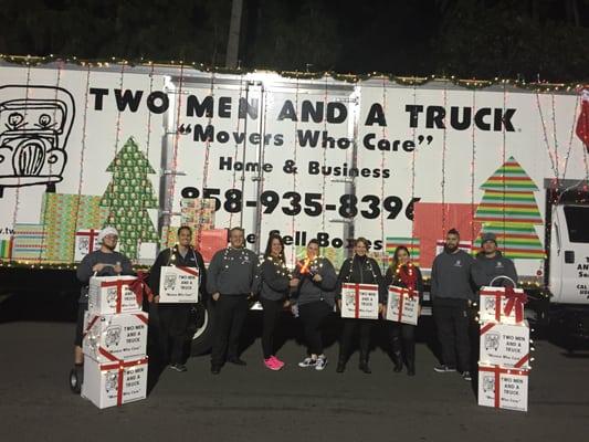 Some of our team at the 2015 Coronado Christmas Parade!