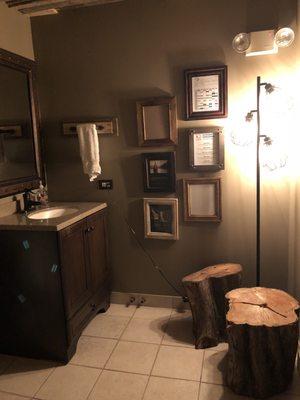 the bathroom!