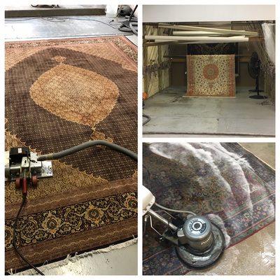 Hand wash of all types of Fine Oriental Rugs and all other area rugs