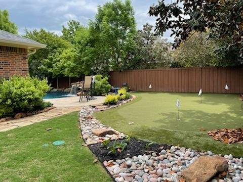 backyard landscape renovation