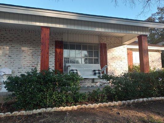 Costum shutters and columns