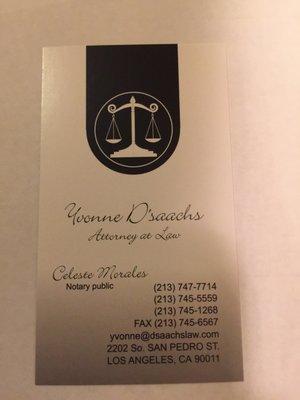 They do notary, YAY