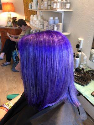 Violet's purple blow out... so smooth‍