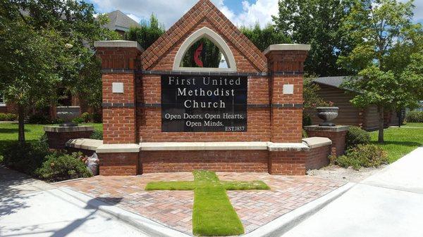 Our sign at the corner of NE 1st St and NE 4th Ave