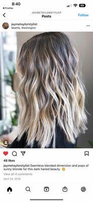 Blonde And Gold Salon