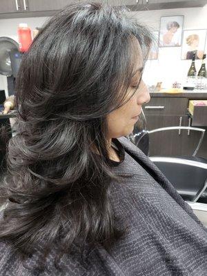 Keratine over natural hair