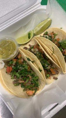 Tacos are $3 each