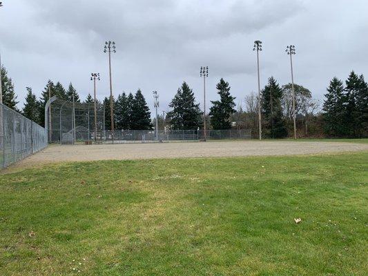 Baseball field area.