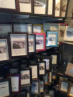 Lots of photo frames