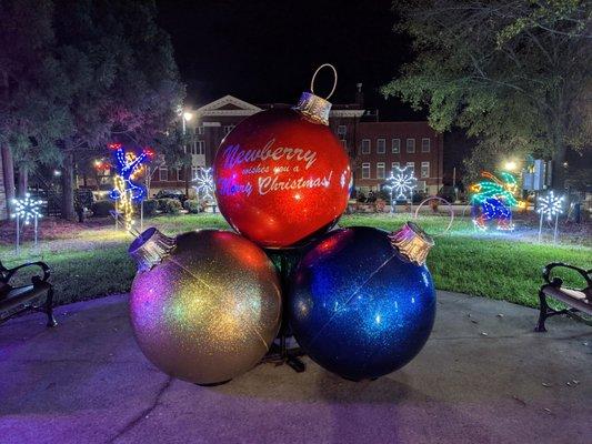 Giant ornaments