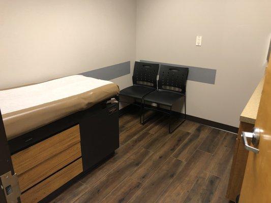 An exam room at Heart and Soul Pediatrics