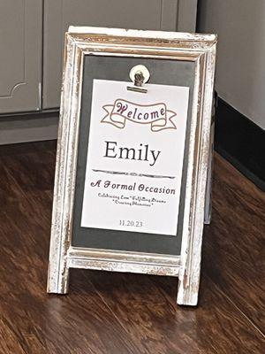 The details are truly what made this appointment so special!