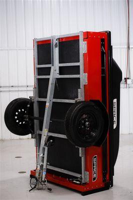 SPACE Trailer is a lightweight compact trailer that can be stored vertically