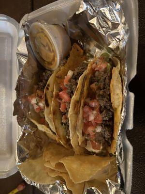 Steak street tacos