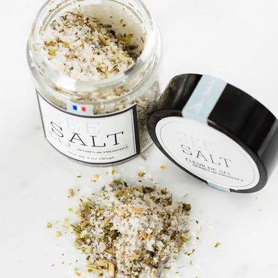 French sea salt mixed with herbs is a staple!