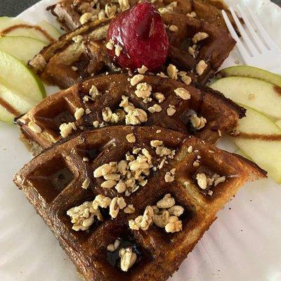 Carmel Apple Waffle!