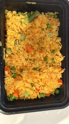 Yellow rice with fresh veggies!