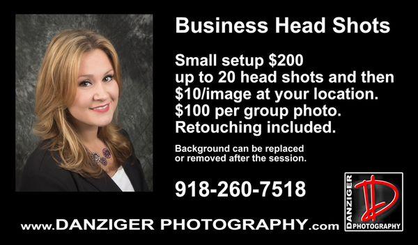 Business head shots