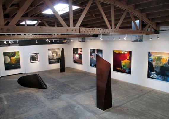 A view of the main gallery from above.