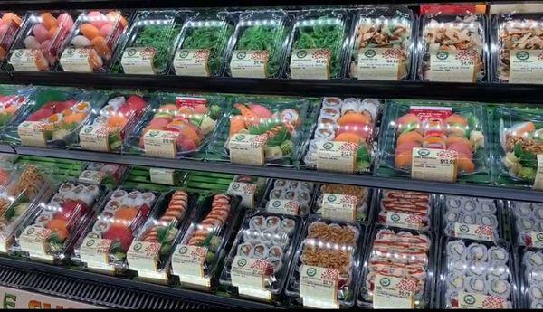 Great selection of sushi