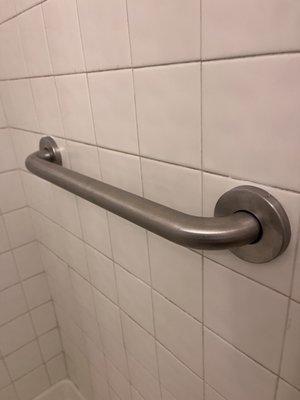 Shower grab bar installation