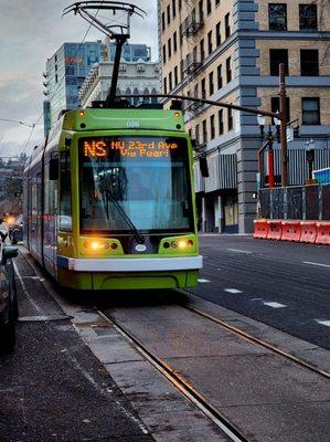 Go By Streetcar Sign