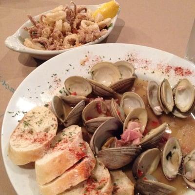 Delicious! Calamari and clams.