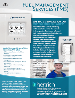 As a leading provider of Veeder Root FMS Henrich offers state-of-the-art, 24/7/365 remote monitoring and analysis of fueling facilities.