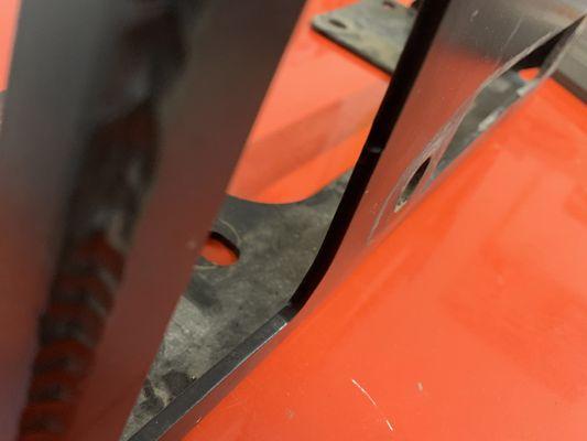 It's hard to show the warping in photos, but it's not safe for winch use. Too weak of material.