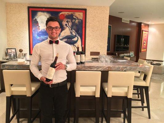 Our bartender Daniel working an event at Four Seasons.