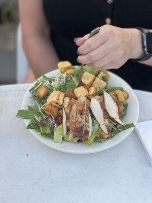 Caesar salad with chicken was great