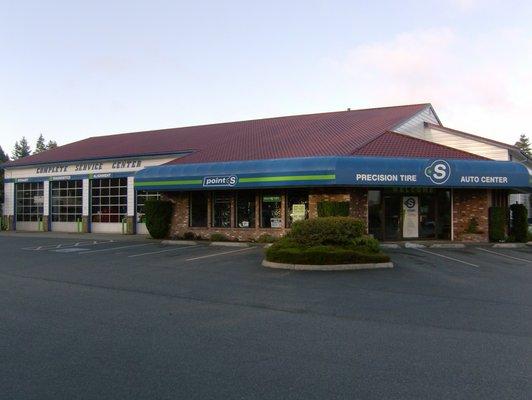 Front entry way and parking