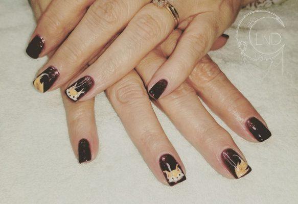 Fox nail art for fall!