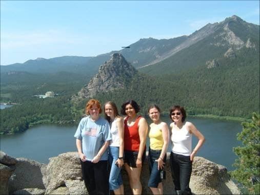 A majestic view of the mountains in Kazakhstan