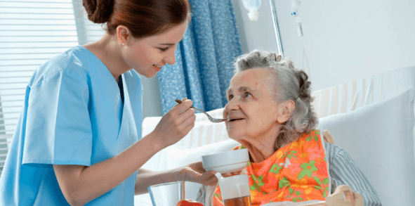 Feeding Care for Mom with a smile.